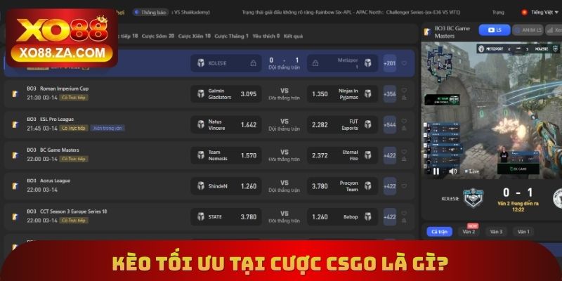Kèo tối ưu tại cược CSGO là gì?