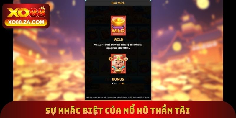 Sự khác biệt đến từ tựa Game nổ hũ thần tài